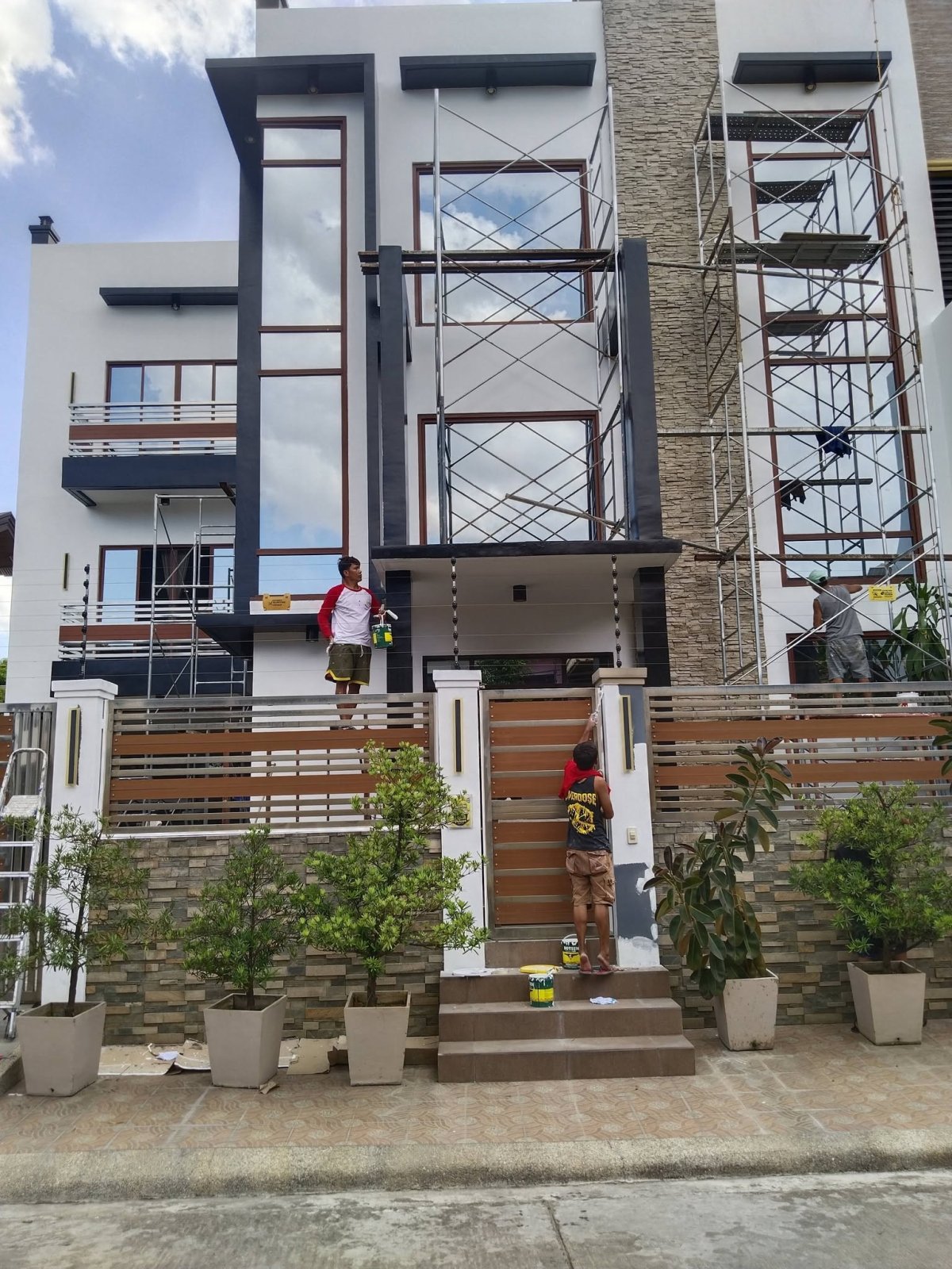 Repainting and waterproofing