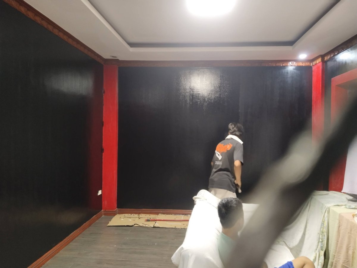 Repainting and waterproofing