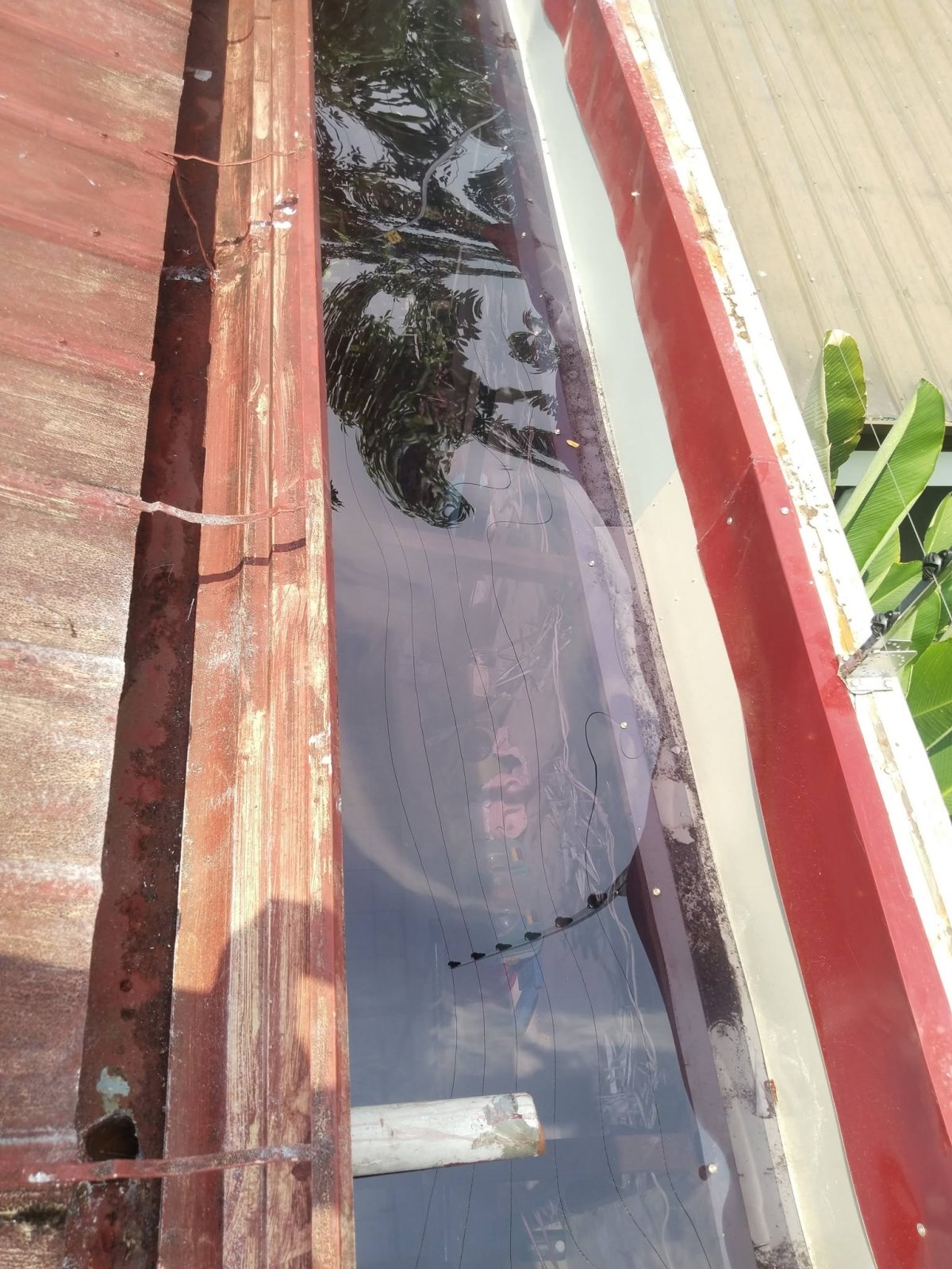 Water leakage, gutter replacement, gutter repair, polycarbonate installation, ceiling repair